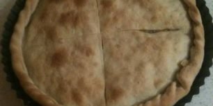 Πρασόπιτα με χωριάτικο φύλλο